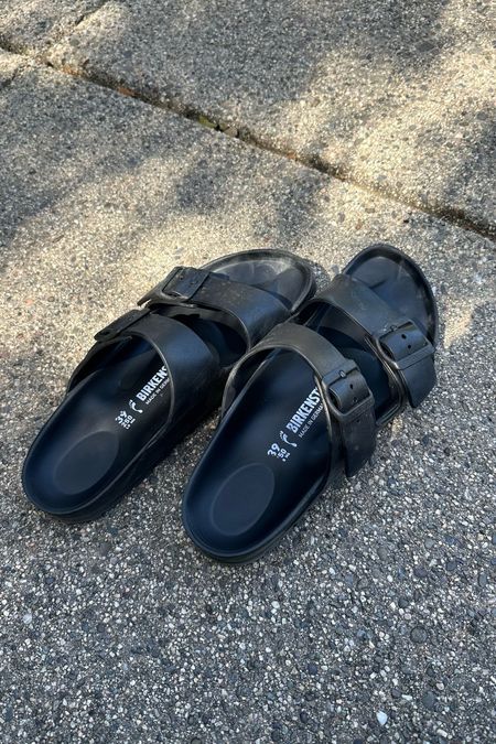 Black waterproof Birkenstock sandals - used them on vacation and wear them almost daily for running errands or school pickups 
Waterproof birkens 

#LTKSeasonal #LTKshoecrush #LTKswim