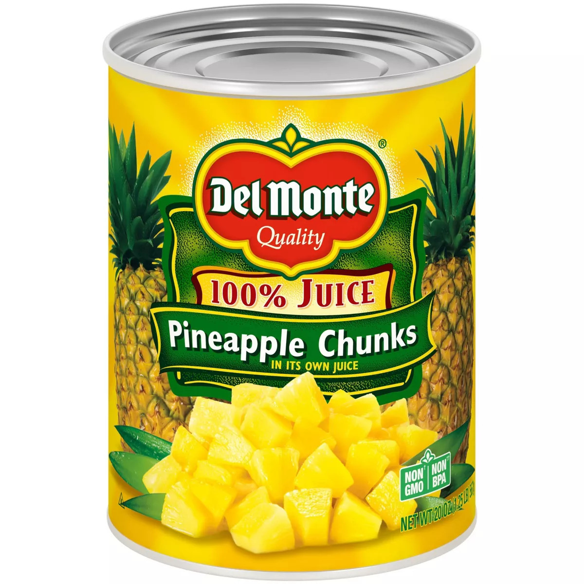 Del Monte Pineapple Chunks in 100% Juice 20oz | Target