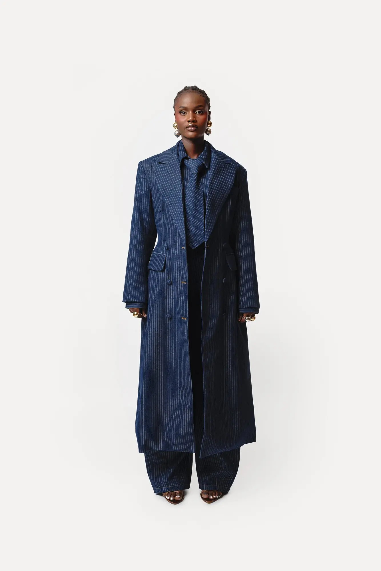 OFUURE Eden Long Jacket in Denim at Nordstrom, Size Medium | Nordstrom