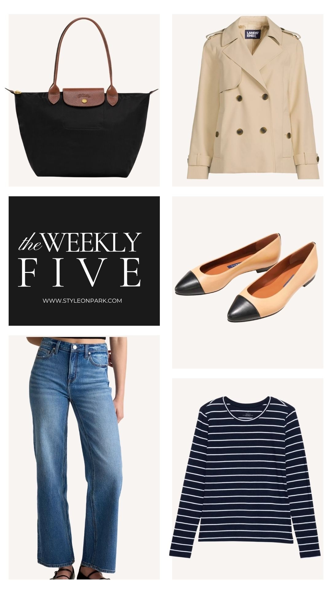 This week’s best sellers are in and some of these pieces are on sale.  

Longchamp Le Pliage in medium

Lightweight cropped trench coat (on sale)

Capped toe ballet flats (all leather)

Comfortable, stretchy denim

Striped tee (on sale)

#LTKSaleAlert #LTKWorkwear #LTKTravel