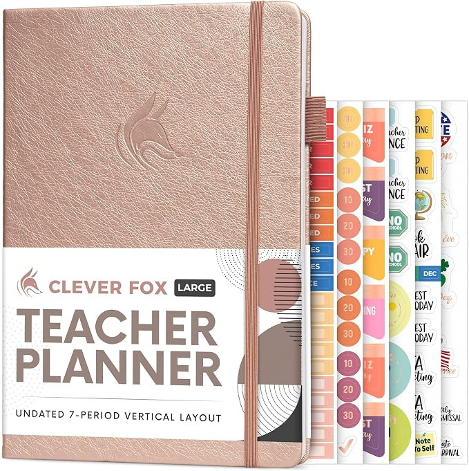 Clever Fox Teacher Planner – School Year Planner with Calendars & Lesson Plans – Teacher Plan... | Amazon (US)