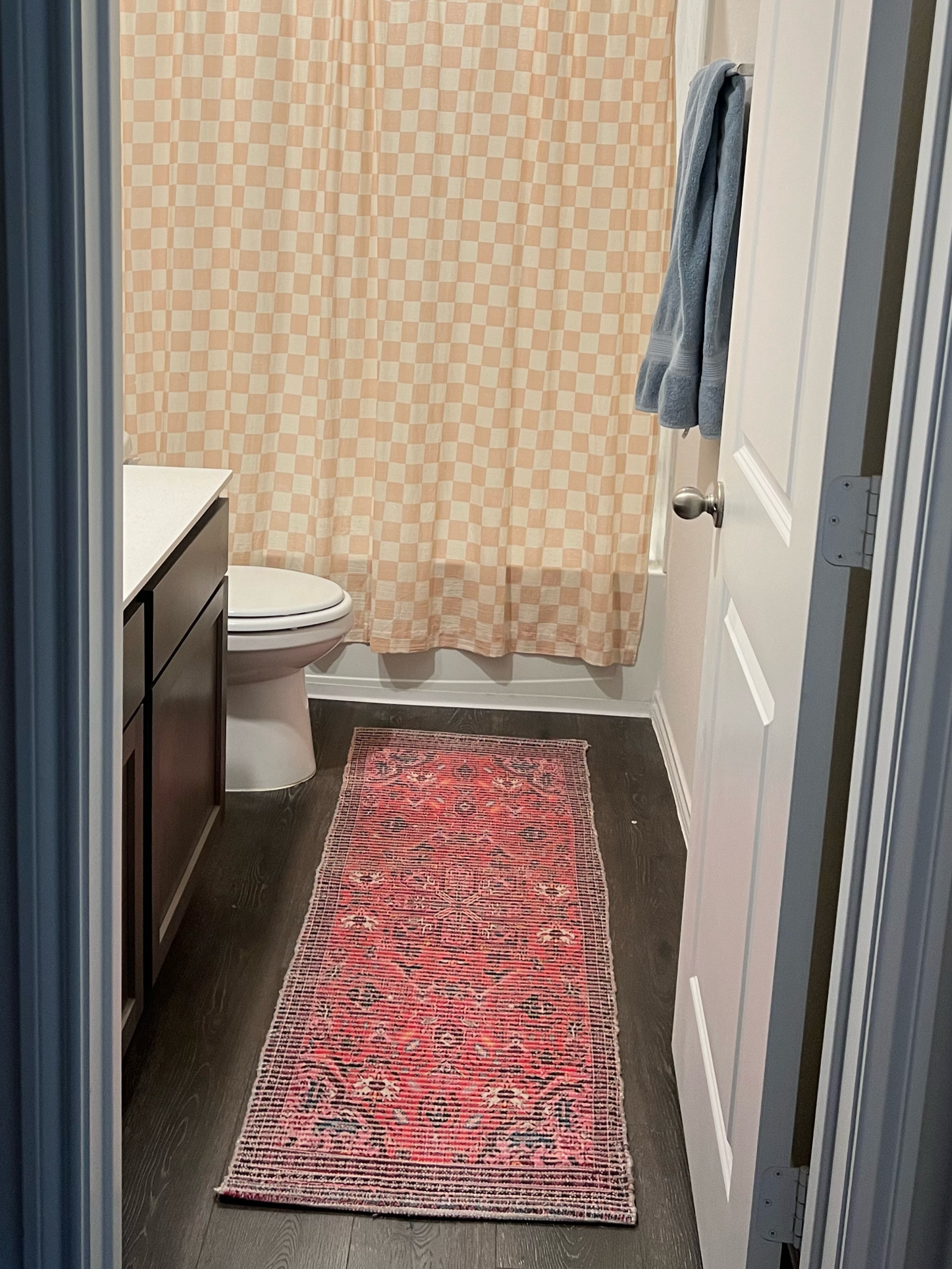 Guest bathroom rug in stock in blue! 

#LTKFind #LTKhome #LTKunder100
