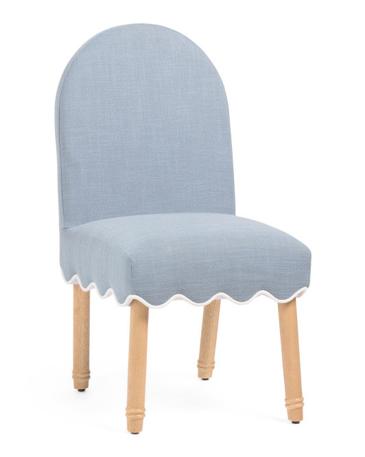 20x37 Waverly Scalloped Bottom Curved Back Dining Chair | TJ Maxx