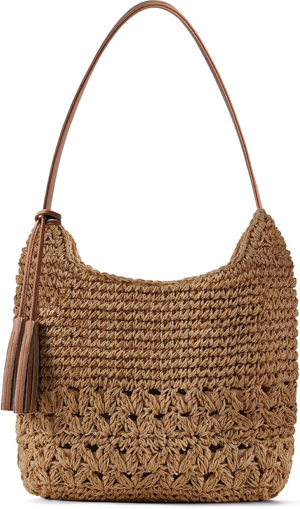 Hand Woven Straw Purses for Women 2026, Adjustable Large Beach Bag Summer Beach Tote Shoulder Bag... | Amazon (US)