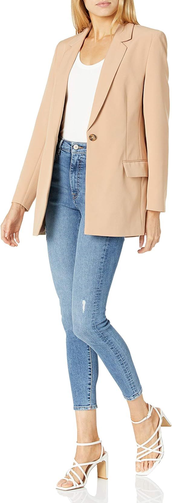 The Drop Women's Blake Long Blazer | Amazon (US)