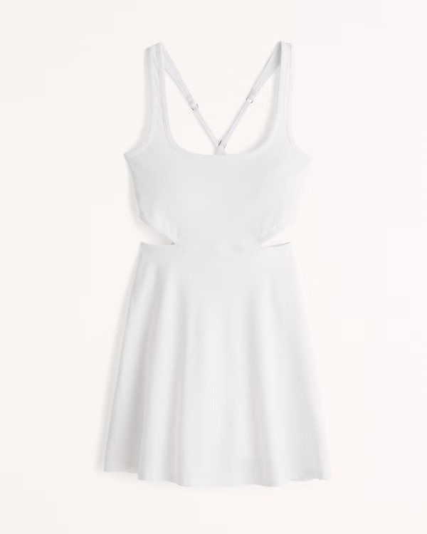 Women's Side Cutout Traveler Mini Dress | Women's Dresses & Jumpsuits | Abercrombie.com | Abercrombie & Fitch (US)