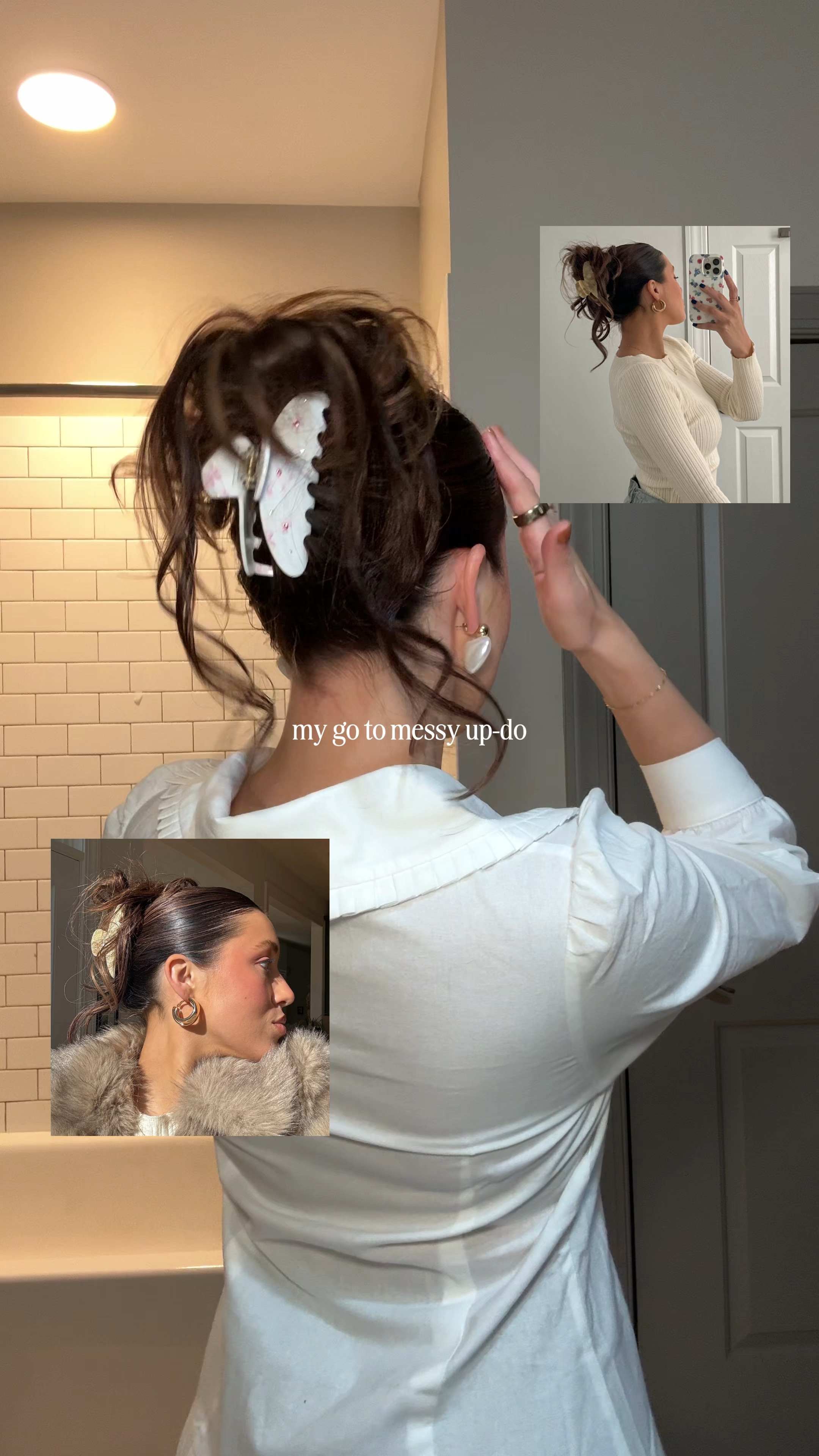 Messy up-do tutorial! These products are my FAV for this! 

Slick hairstyle, hair tutorial, hair tips, hairstyle, hair inspo, haircare 

#LTKStyleTip #LTKFindsUnder50 #LTKBeauty