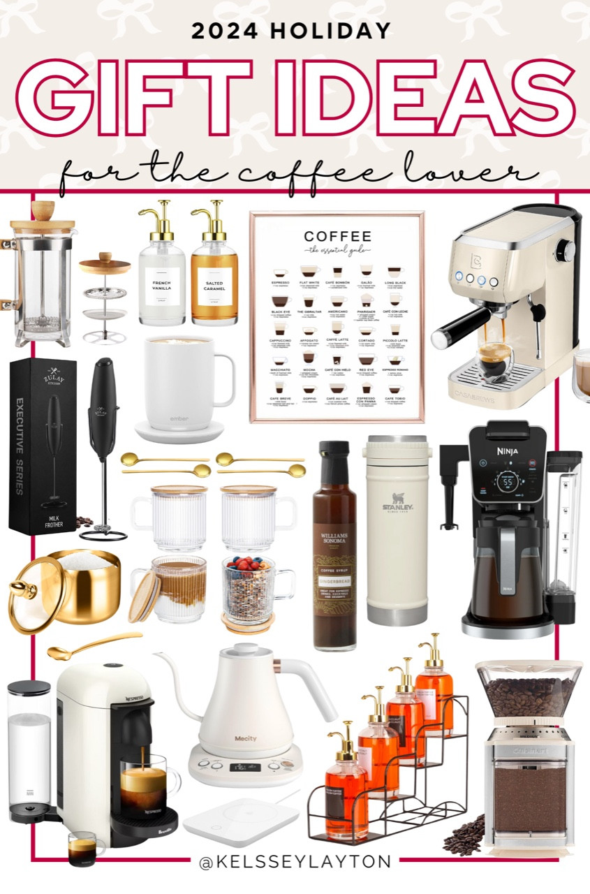 Gift guide for the coffee lover, Christmas gift ideas for the coffee connoisseur, kelssey Layton gift guide  

#LTKGiftGuide #LTKFindsUnder50 #LTKHome