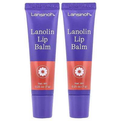 Lansinoh, Lanolin Lip Balm, 2 Pack, 0.25 oz (7 g) Each | iHerb
