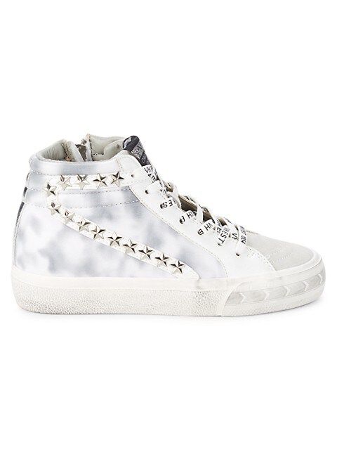Nova Studded Marble-Print High-Top Sneakers | Saks Fifth Avenue OFF 5TH