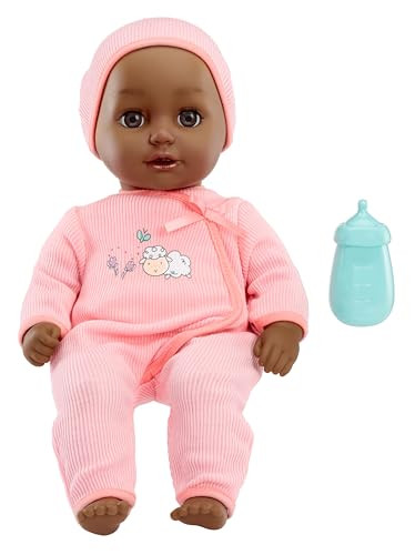 Baby Born My First Baby Harper - Dark Brown Eyes: Realistic Soft-Bodied Doll for Kids Ages 1 & Up, Eyes Open & Close, Doll with Bottle, 14 inch | Amazon (US)