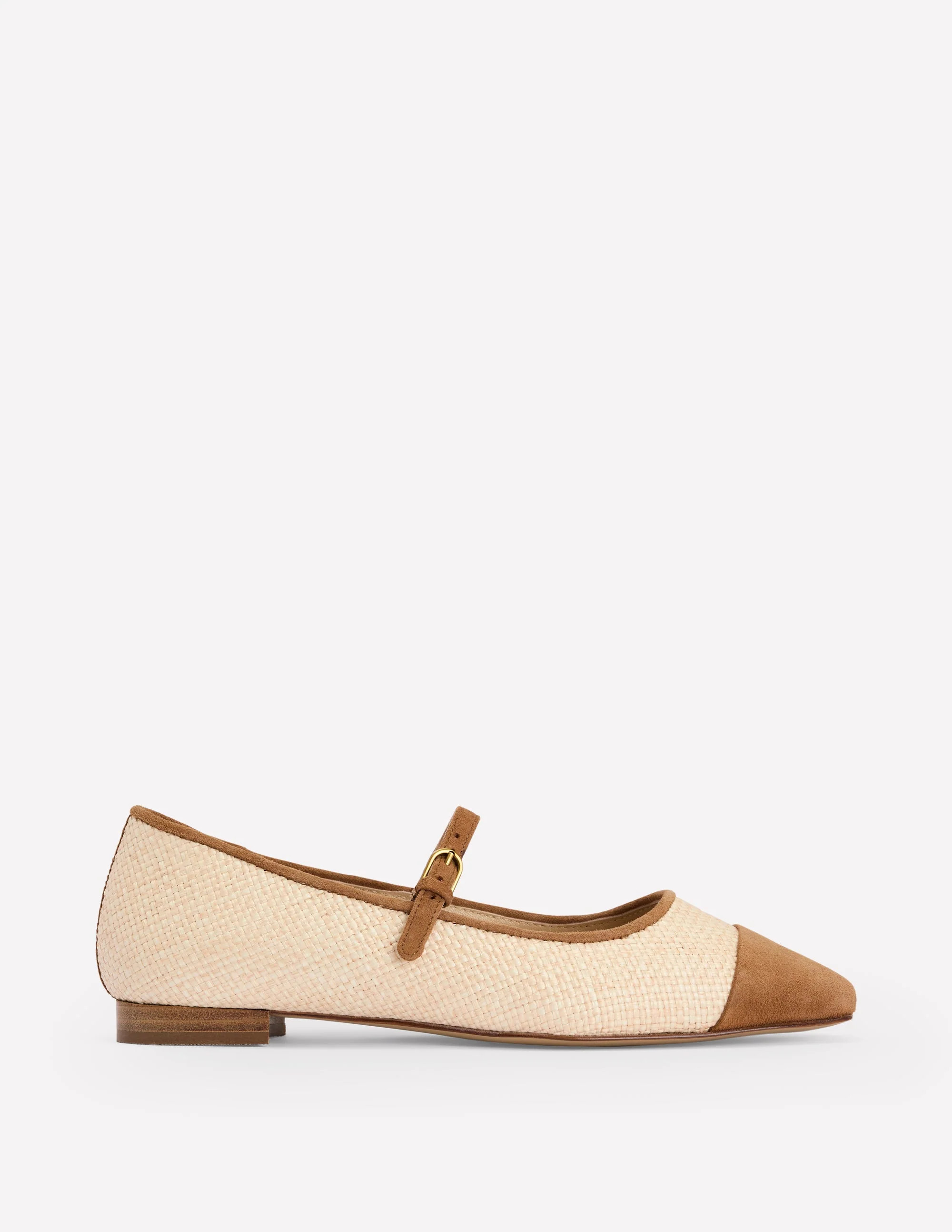 Penelope Mary Jane Flat-Natural | Boden (US)