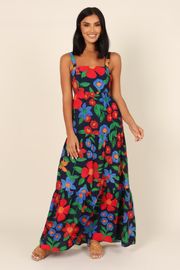 Daliah Maxi Dress - Black Floral | Petal & Pup (US)