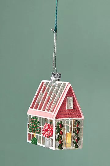 Rosy Greenhouse Ornament | Anthropologie (US)