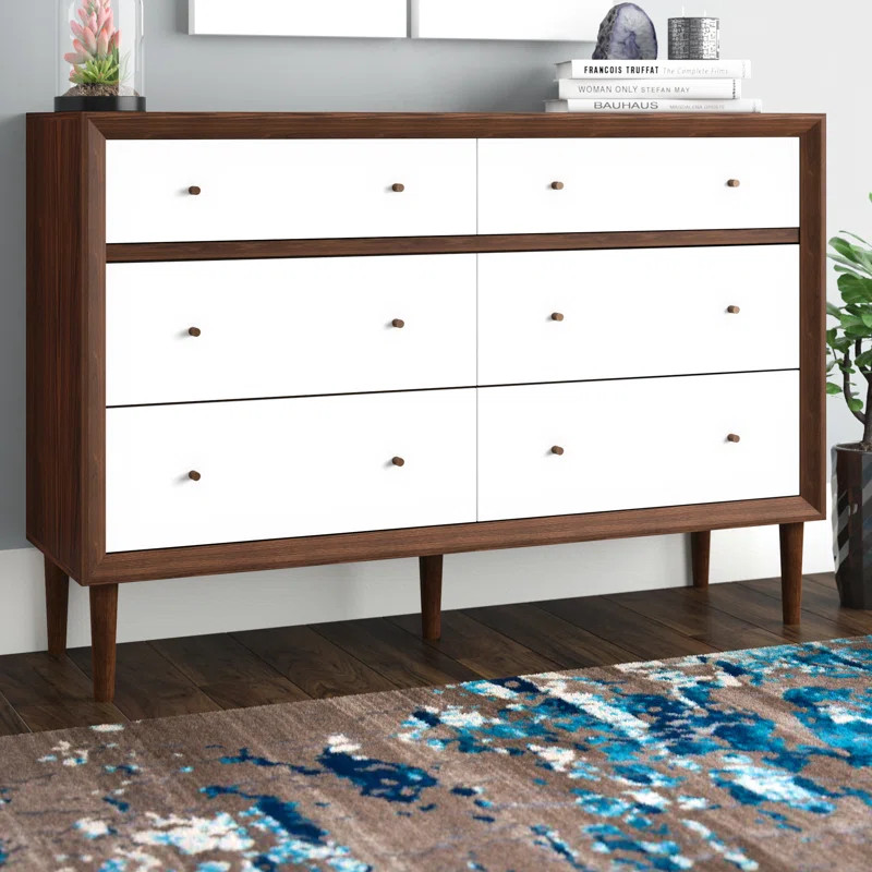 Sunset 6 Drawer Double Dresser | Wayfair North America