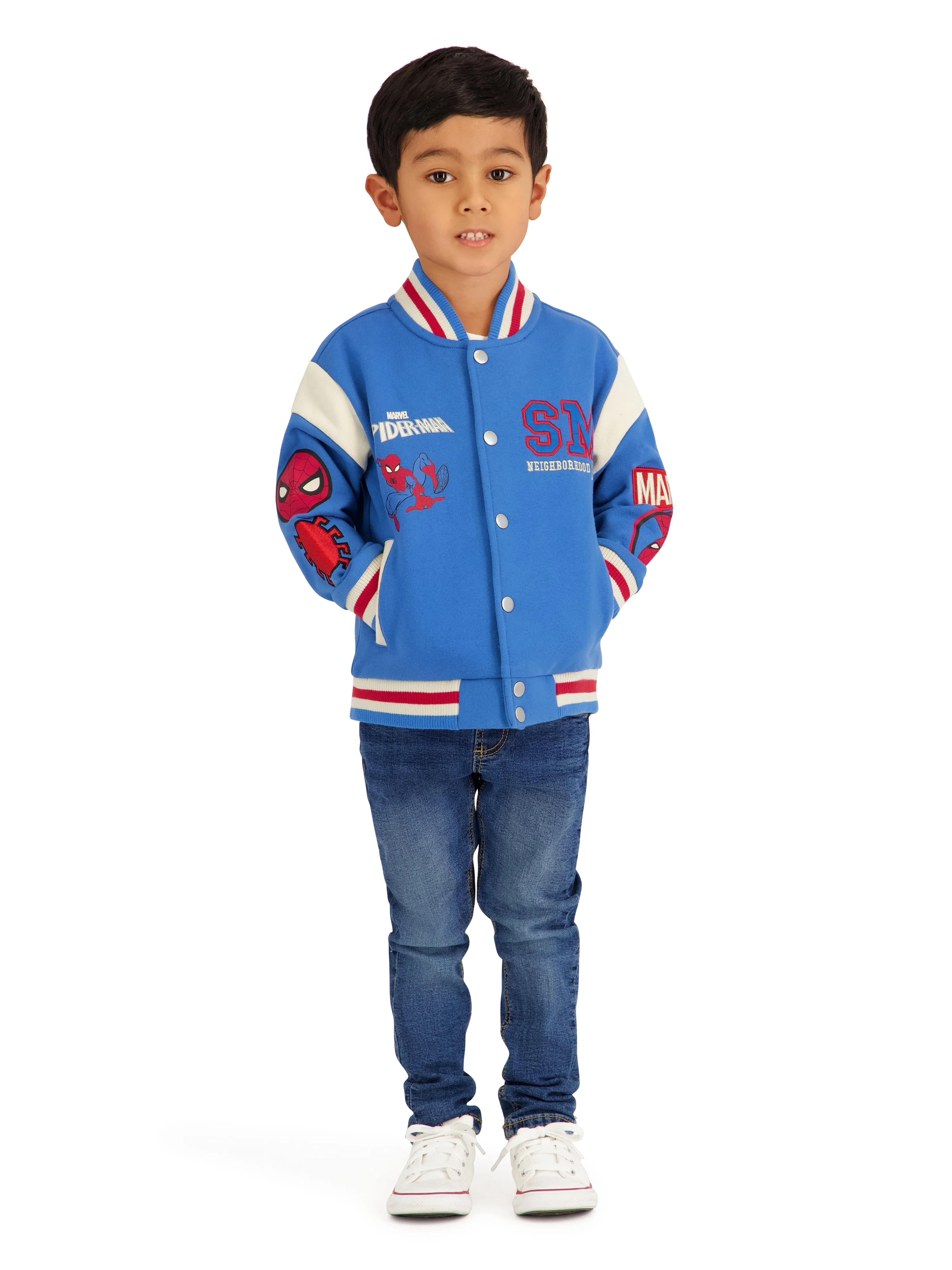 Spiderman Toddler Boy Bomber Jacket, Sizes 12M-5T | Walmart (US)