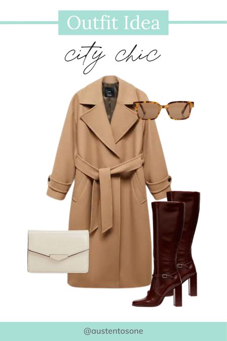 Doing some holiday sightseeing or shopping? This camel colored coat and tall boots combo is perfect  

#LTKSeasonal #LTKHoliday #LTKstyletip