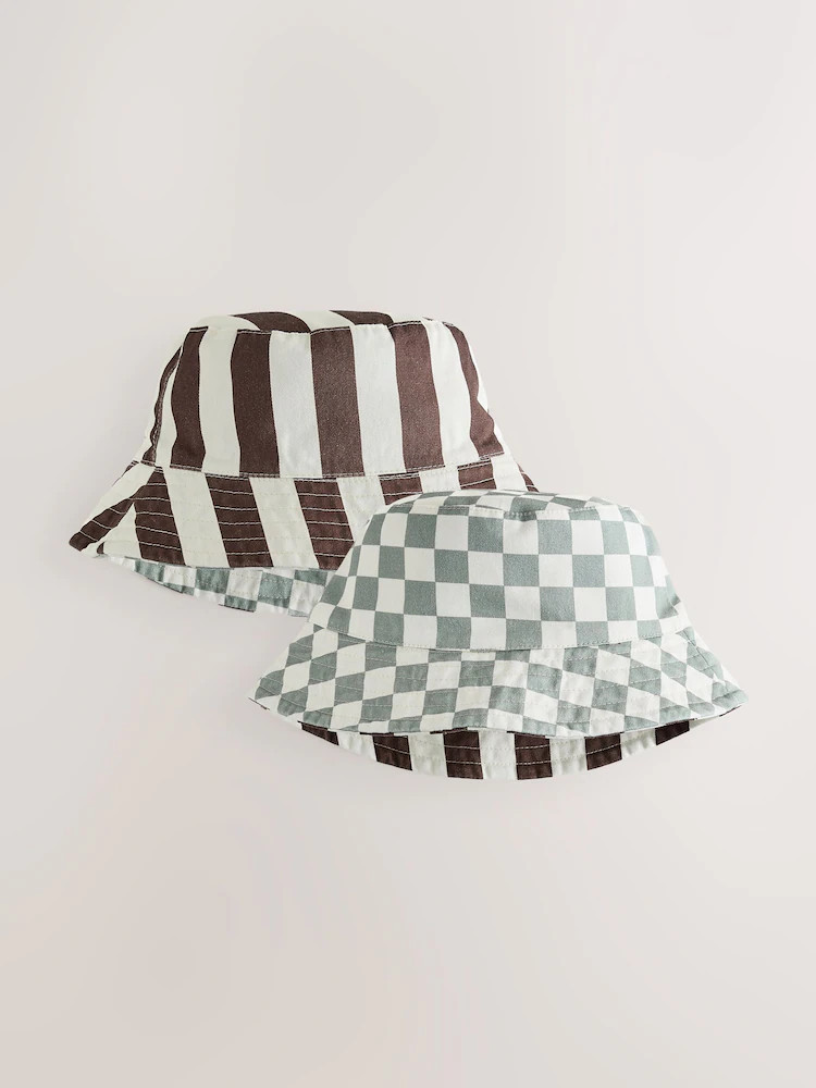 Grey/White Reversible Bucket Hat (3mths-16yrs) | Next US