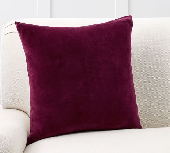 Velvet with Linen Pillow Covers | Pottery Barn (US)