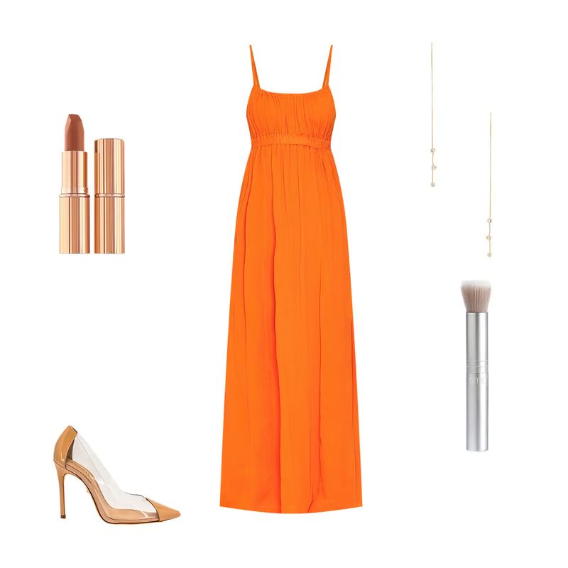 Nina Dress in Desert Orange | Revolve Clothing (Global)