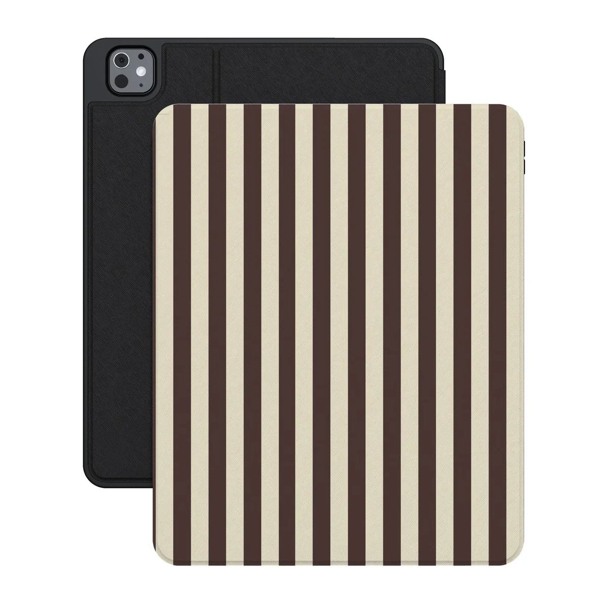 S'more Stripes   Brown Striped iPad Case | CASELY