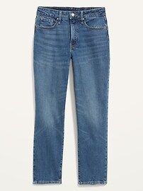 High-Waisted Curvy O.G. Straight Ankle Jeans for Women | Old Navy (US)