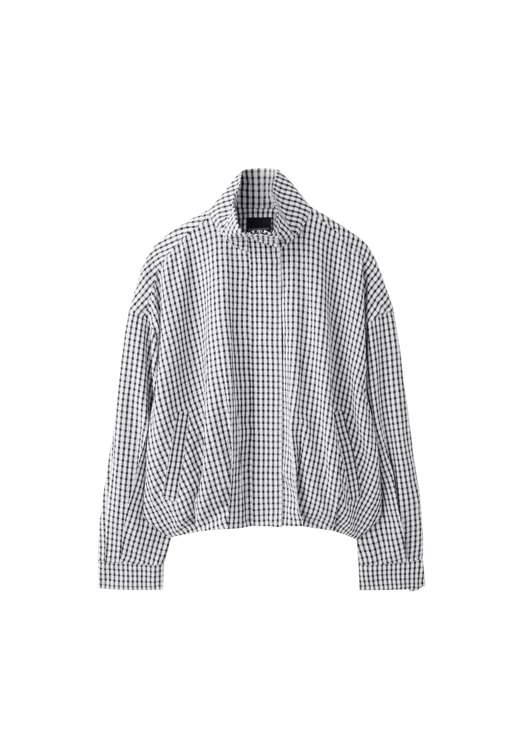 Cazadora oversize estampado cuadros | Stradivarius España | Stradivarius ES