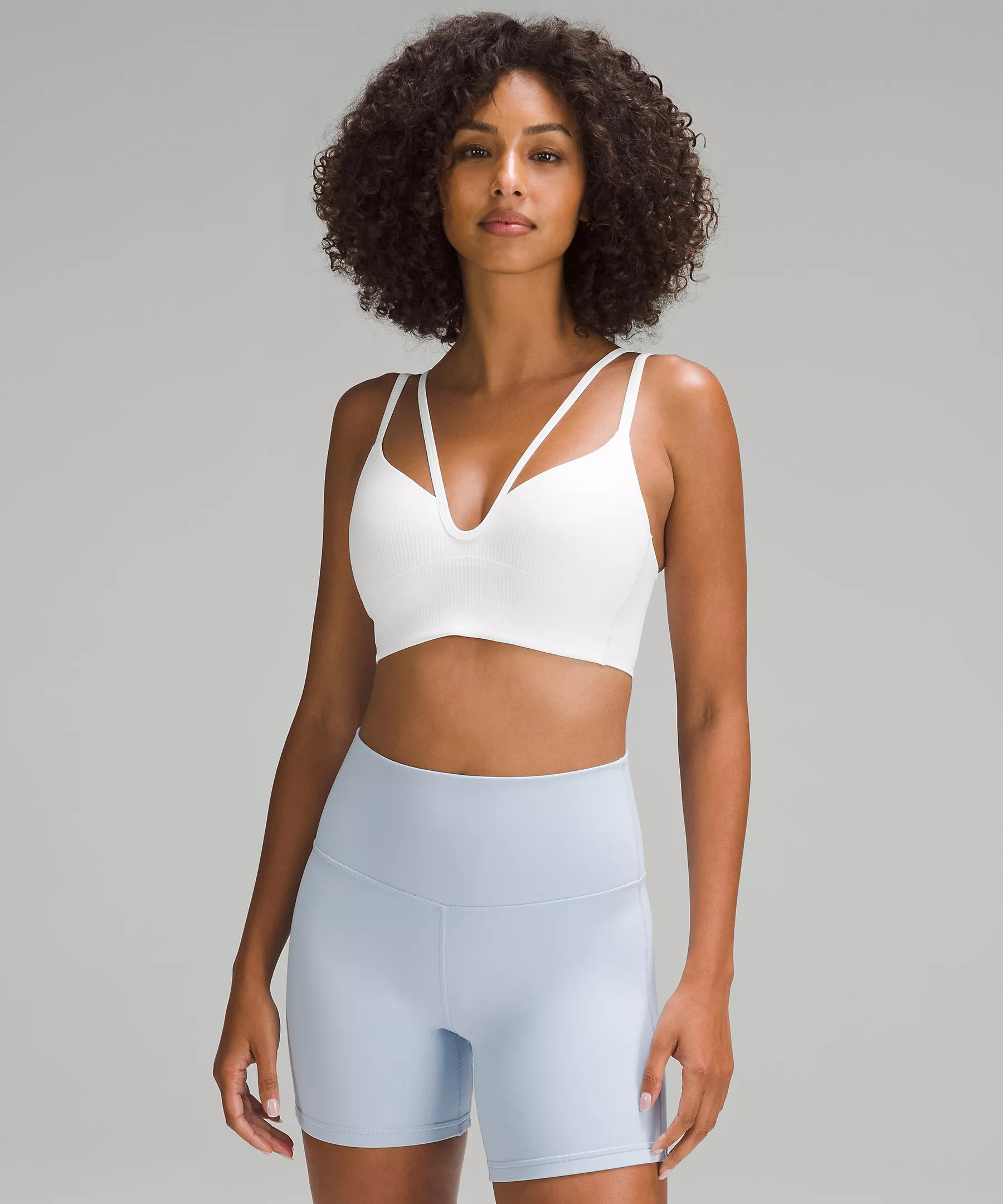 Like a Cloud Strappy Longline Ribbed Bra *Light Support, B/C Cup | Women's Bras | lululemon | Lululemon (US)