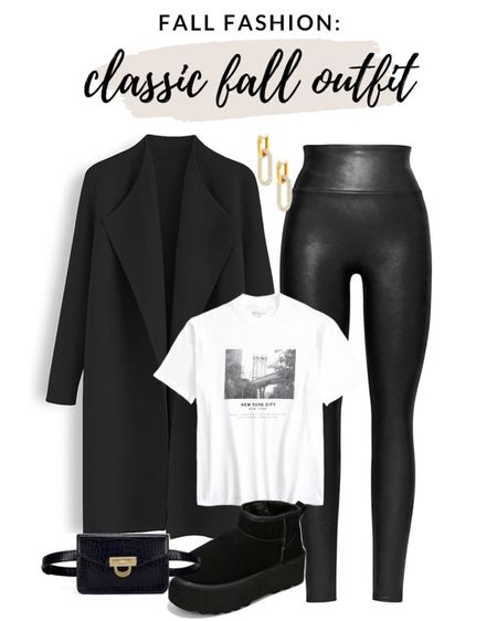 Classic, comfy and cute fall outfit idea! 

#fallfashion 

Amazon coatigan. How to style the viral coatigan. Spanx faux leather leggings. NYC graphic tee. Black platform boots  

#LTKSeasonal #LTKstyletip #LTKfindsunder100