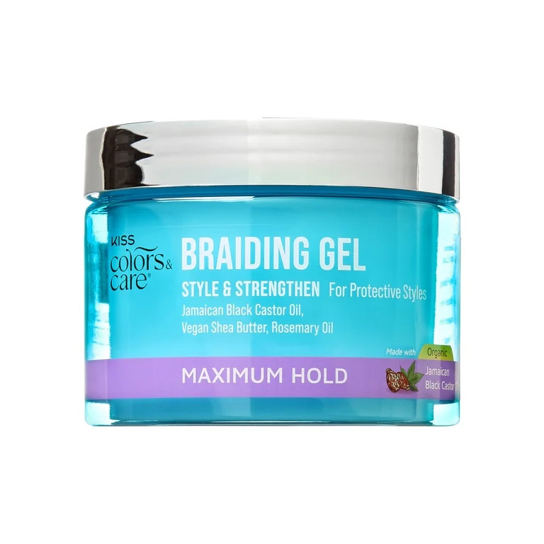 KISS Colors & Care Braiding Hair Gel, Level 7 Maximum Hold, 6 oz. | Walmart (US)