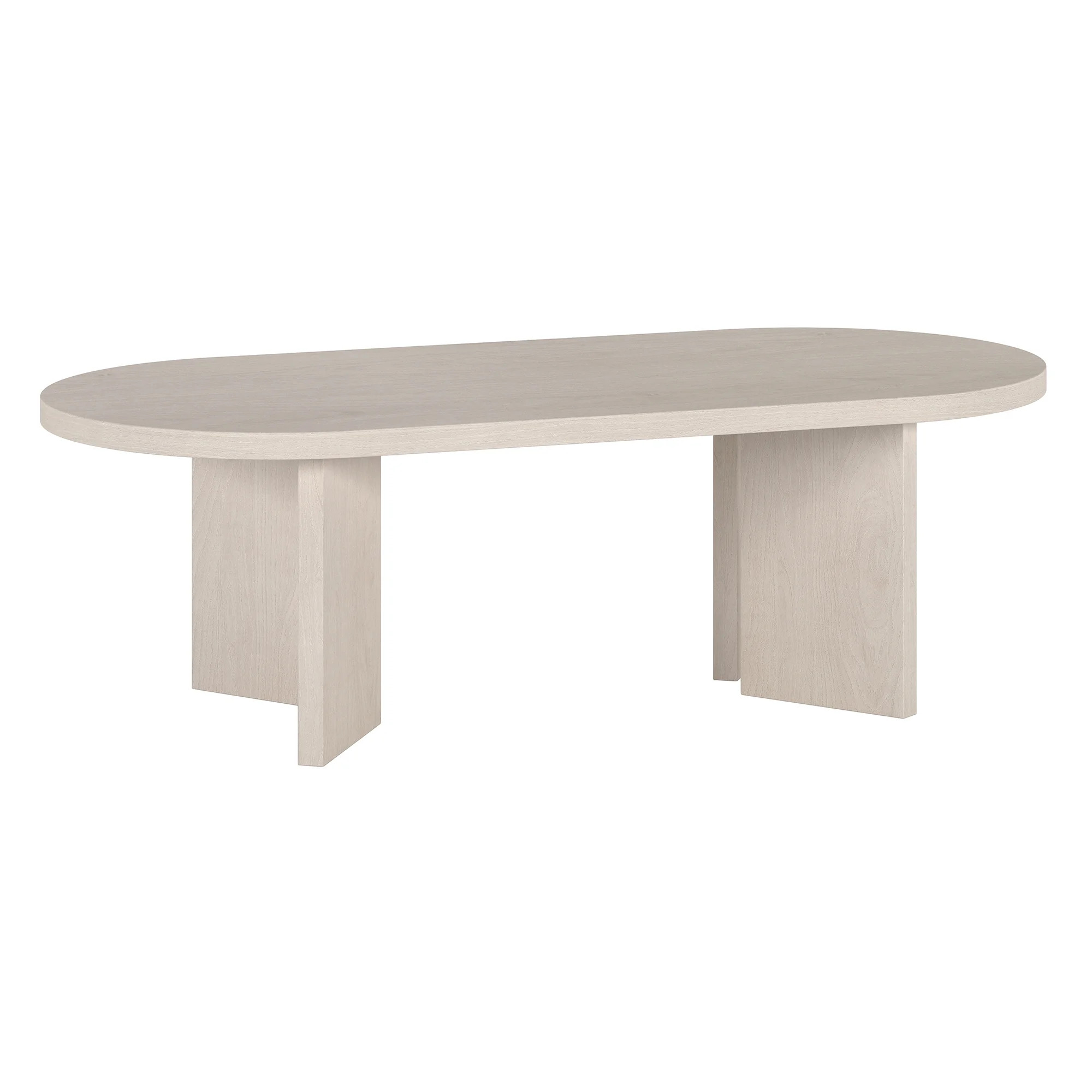 Evelyn&Zoe Scandinavian 48" Wide Alder White Coffee Table | Walmart (US)