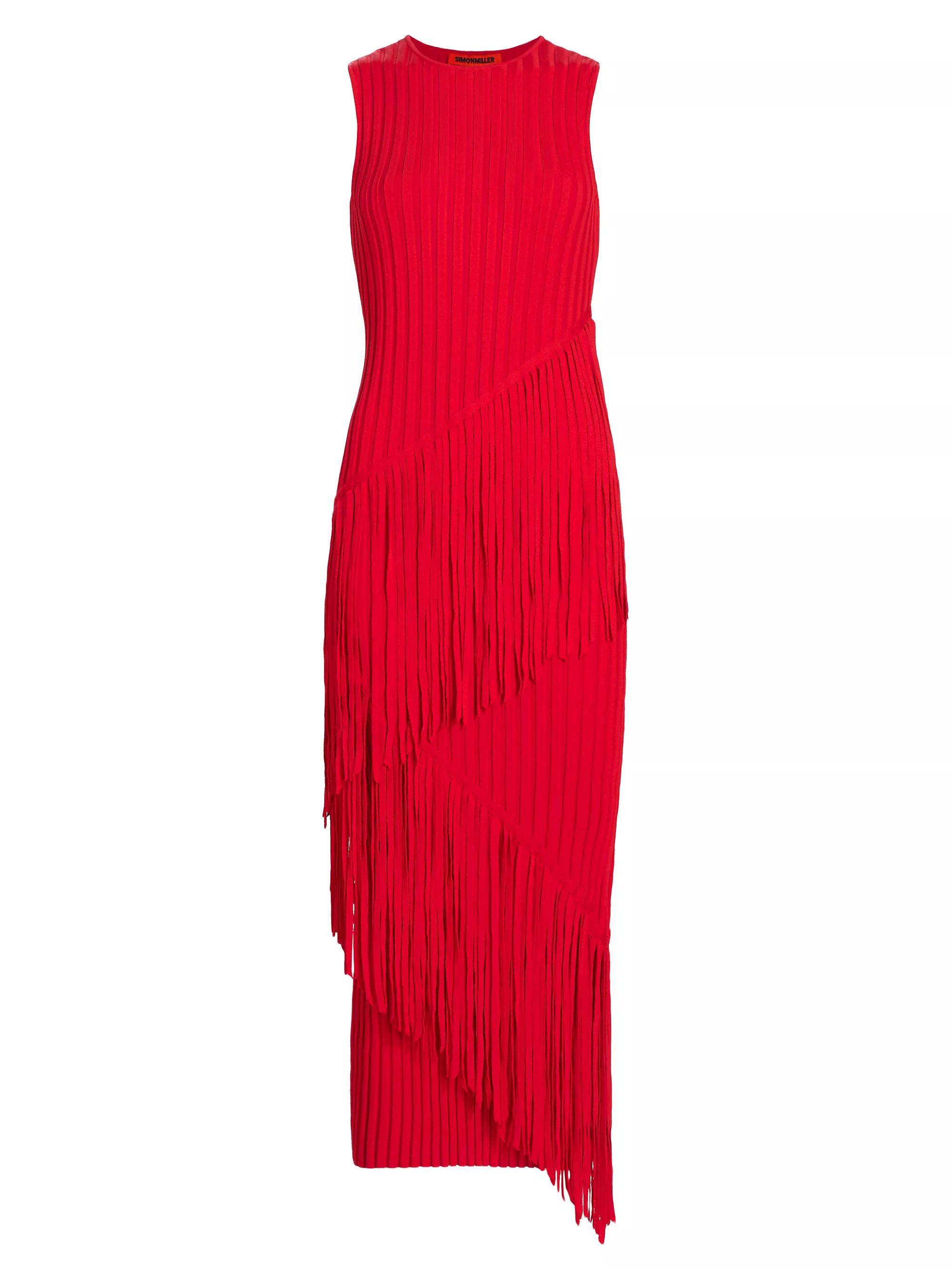 Rib-Knit Fringe Maxi Dress | Saks Fifth Avenue