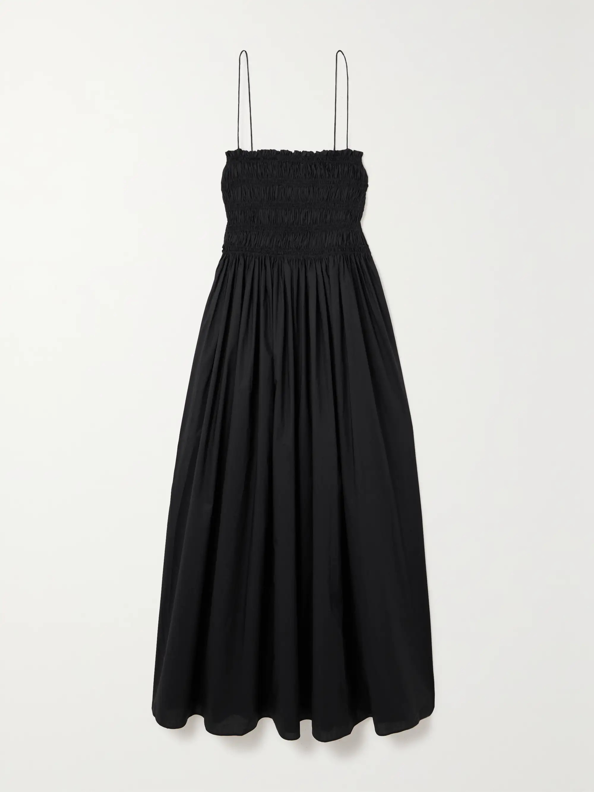 + NET SUSTAIN shirred organic cotton midi dress | NET-A-PORTER (US)