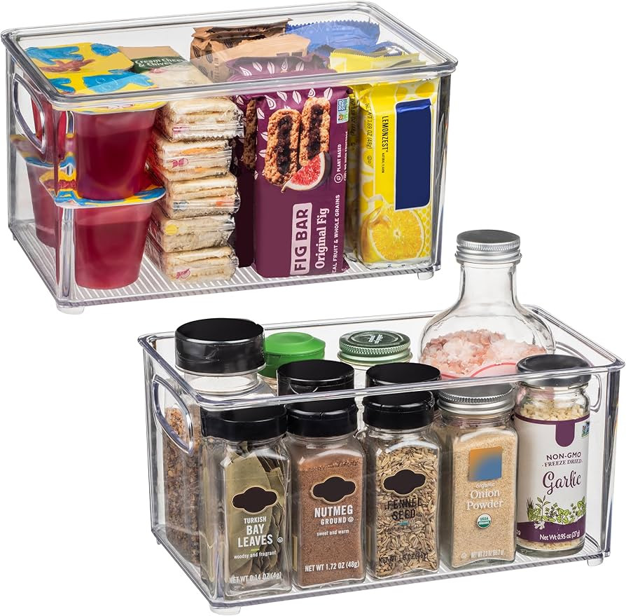 ClearSpace Plastic Pantry Organization and Storage Bins with Lids – Perfect Kitchen Organizatio... | Amazon (US)