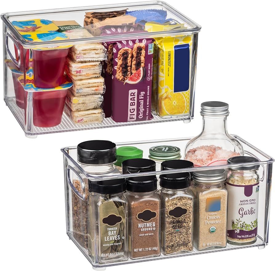 ClearSpace Plastic Pantry Organization and Storage Bins with Lids – Perfect Kitchen Organizatio... | Amazon (US)