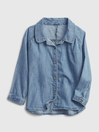 Toddler 100% Organic Cotton Denim Shirt | Gap (US)