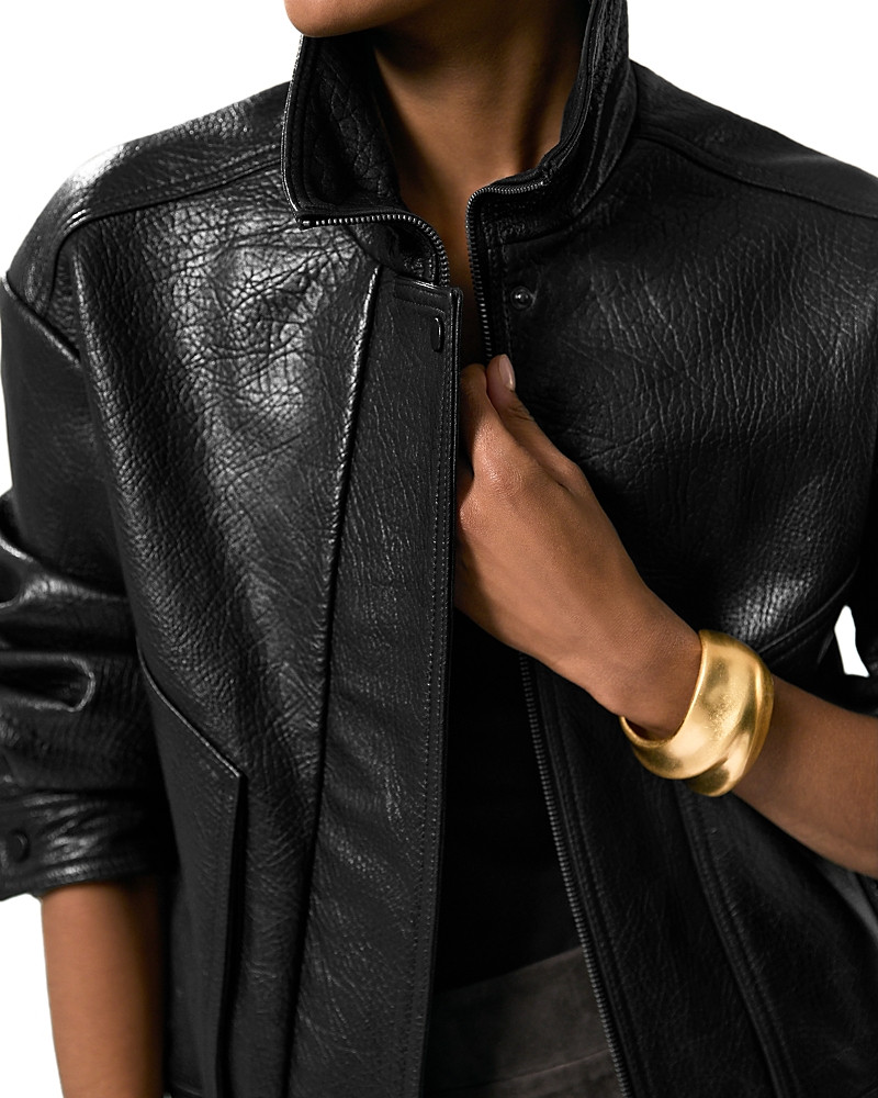 Reiss Kiara Textured Leather Jacket | Bloomingdale's (US)