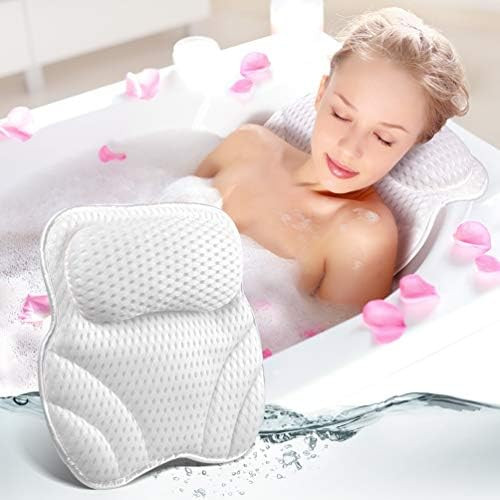 Bath Pillow Bathtub Spa Accessories - Bath Pillows for Tub Neck & Back Body Support Mat Cushion Bubb | Amazon (US)