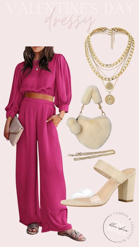 Last minute Valentine’s Day outfit that will arrive on time!

This whole look! I love this shade of pink and the style of this two piece set looks so flattering.

#LTKunder50 #LTKSeasonal #LTKstyletip