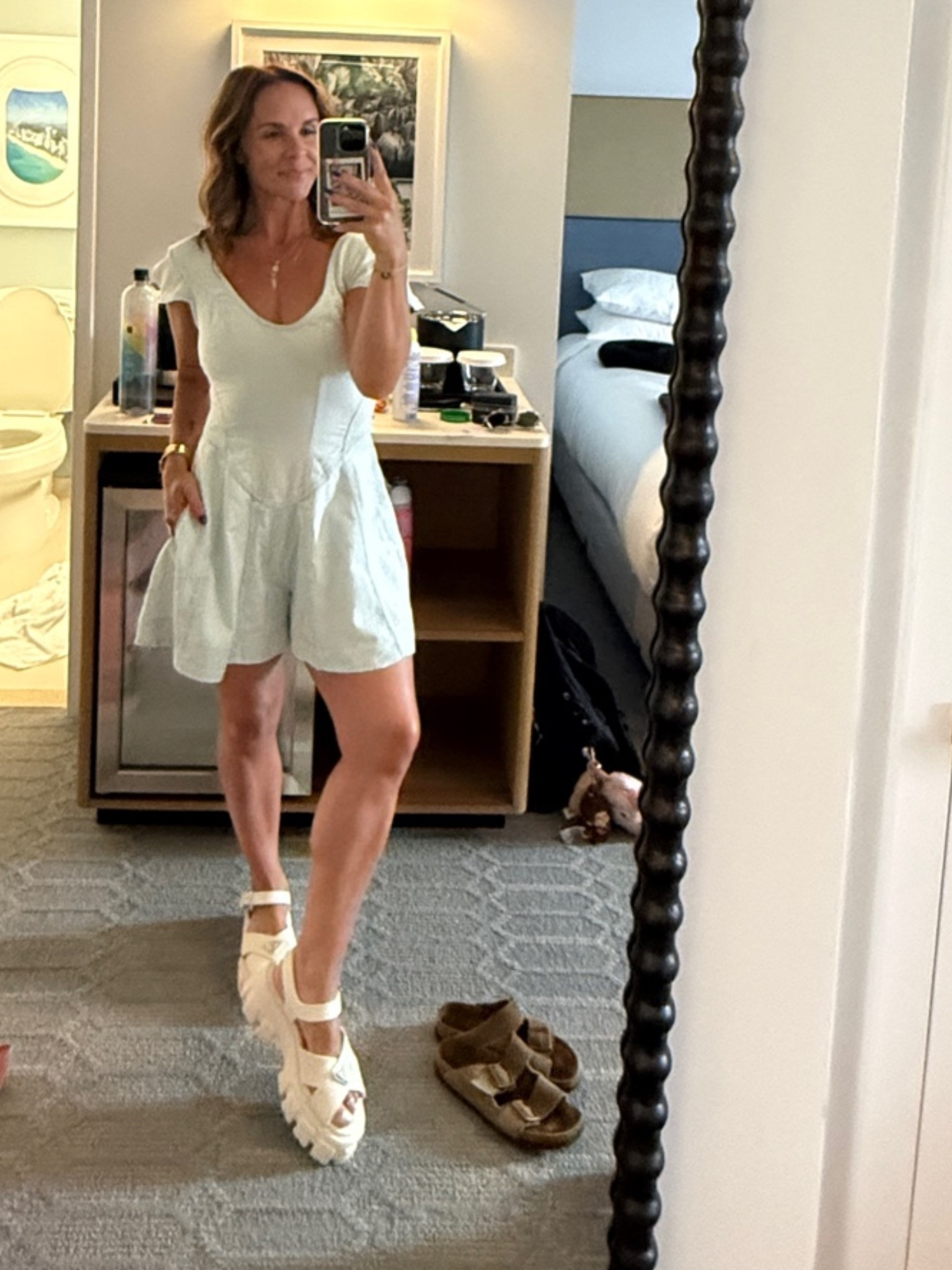 This romper is SOOO comfy + dress it up or down 🦋 and it’s on sale!! These sandals took some time to break in but now I love them!

#LTKgrwm #LTKPetite #LTKTravel