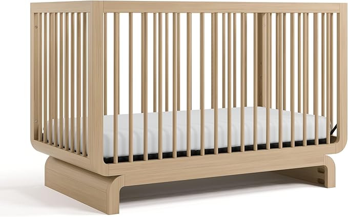 Storkcraft Santorini Deluxe 5-in-1 Convertible Crib with Bonus Toddler Guardrail (Driftwood) – ... | Amazon (US)