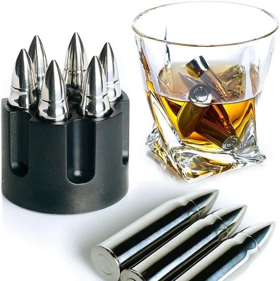 Extra Large Whiskey Stones Bullet Shaped 6-pack W Realistic | Etsy | Etsy (US)