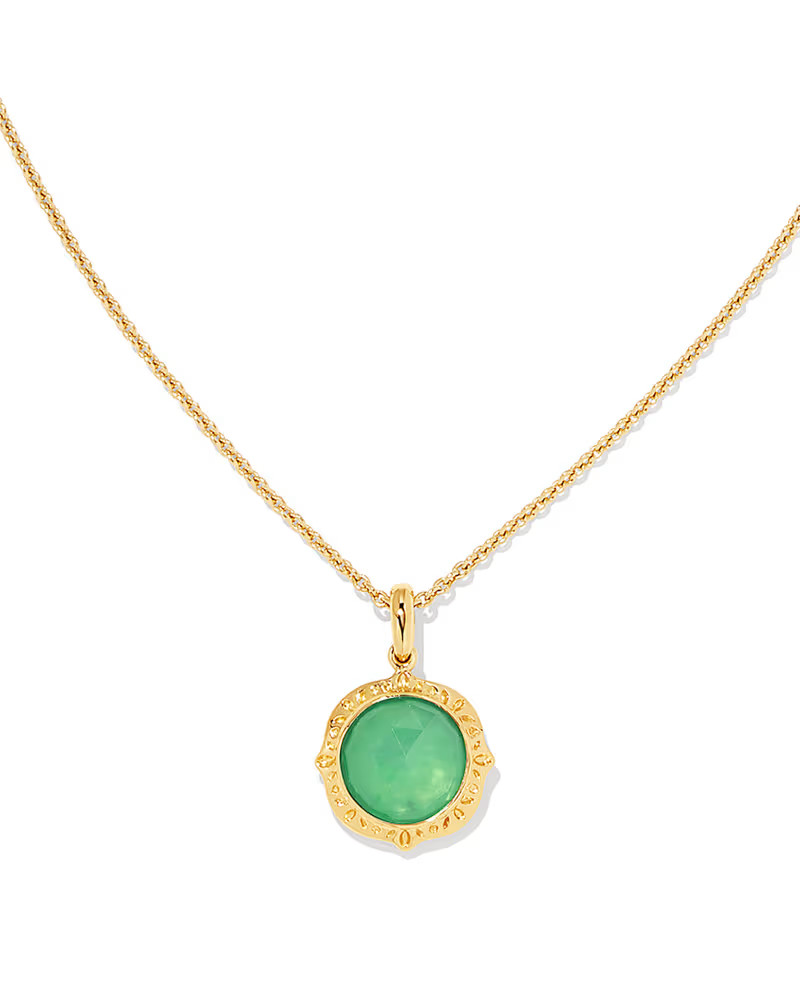 Sage 18k Gold Vermeil Pendant Necklace in Chrysoprase | Kendra Scott