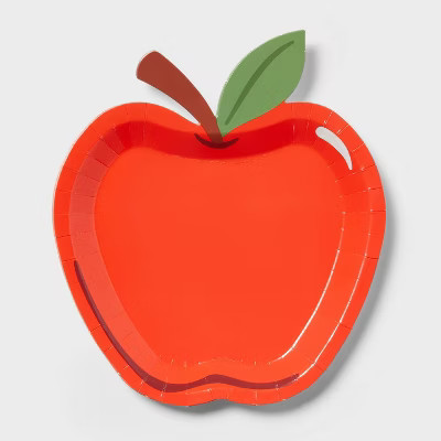 10ct Apple Shaped Snack Plate, Teacher Supplies - Spritz™ | Target