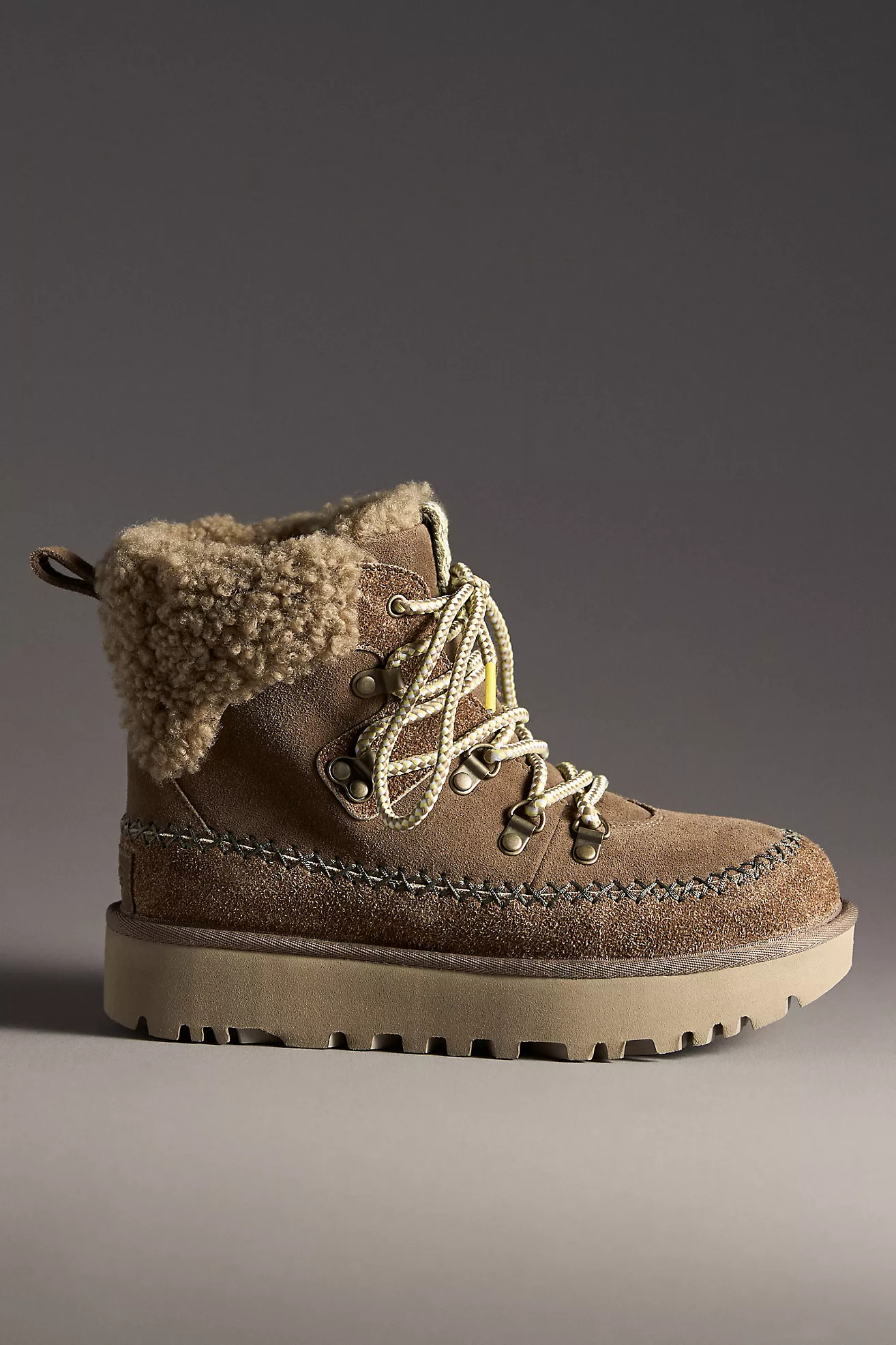 UGG® Classic Alpine Lace-Up Boots | Anthropologie (US)