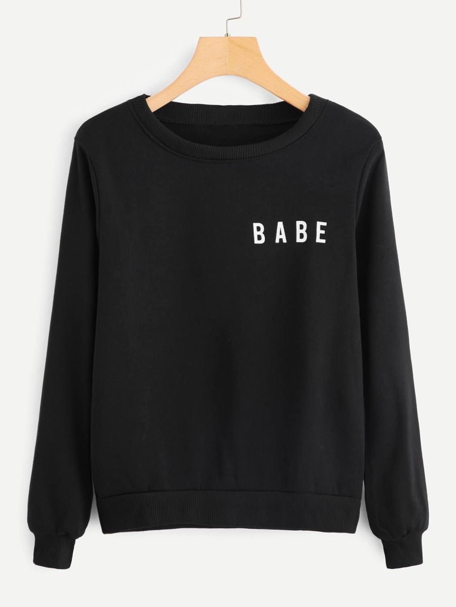 Letter Print Sweatshirt | SHEIN