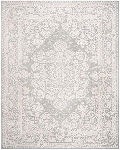 SAFAVIEH Reflection Collection 8' x 10' Light Grey/Cream RFT664C Vintage Distressed Area Rug | Amazon (US)