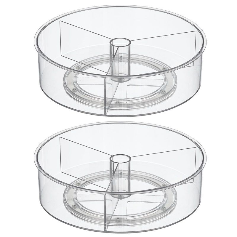 mDesign Modern Lazy Susan Plastic Turntable Spinner, Kitchen Organizing | Target