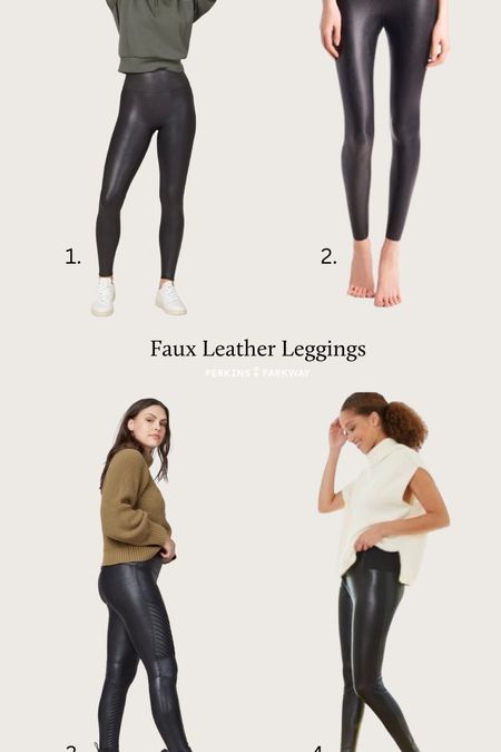 Faux Leather Leggings For Any Occasion. 
#comfystyle #leather

#LTKworkwear #LTKfit #LTKstyletip