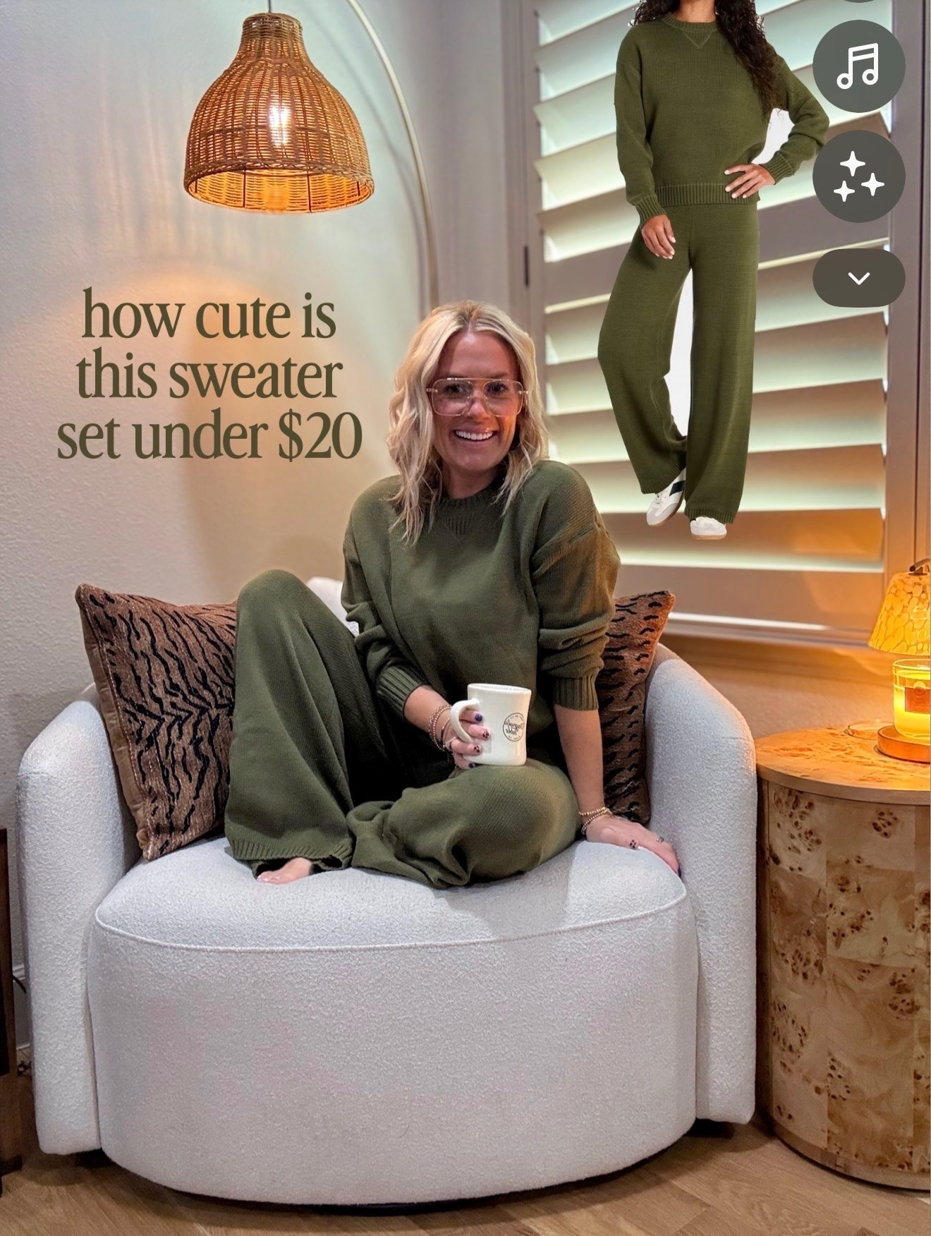 How cute is this sweater set under $30